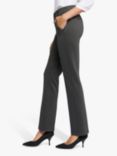 Sculpt Her Classic Straight Trousers, Charcoal Heathered