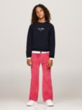 Tommy Hilfiger Kids' Flared Corduroys, Heritage Pink