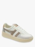 Gola Grandslam Trident Trainers, White/Feather/Grey