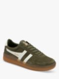 Gola Classics Grandslam Suede Trainers, Khaki/Off White/Gum