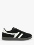 Gola Viper Suede Trainers, Black/White/Dark Gum