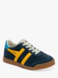 Gola Elan Kids' Trainers, Navy/Sun/Santorini