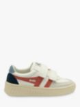 Gola Grandslam Trident Kids' Trainers, White/Clay/Iceberg