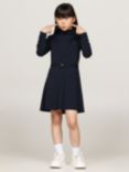 Tommy Hilfiger Kids' Punto A-Line Dress, Navy