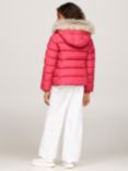 Tommy Hilfiger Kids' Hooded Puffer Jacket, Heritage Pink