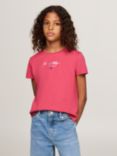 Tommy Hilfiger Kids' NYC Foil Tee, Heritage Pink