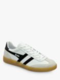 Gola Viper Leather Trainers, White/Black/Gum