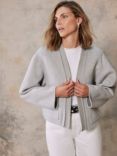 Mint Velvet Wool Blend Boxy Jacket, Grey