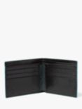 Simon Carter Edge Leather Wallet, Black/Blue