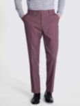 Moss Flannel Tailored Fit Suit Trousers, Mulberry