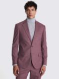 Moss Flannel Tailored Fit Suit Jacket, Mulberry