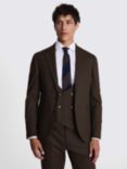 Moss Slim Fit Flannel Suit Jacket, Brown