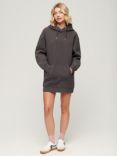 Superdry Tattoo Rhinestone Hooded Dress, Carbon Black