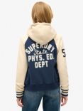 Superdry College Script Graphic Bomber Jacket, Atlantic Navy