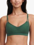 Chantelle Soft Stretch Lace Padded Bralette, Empire Green