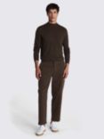 Moss Mock Neck Jumper, Brown