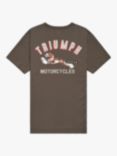 Triumph Motorcycles Super Sport Cotton T-Shirt, Mushroom