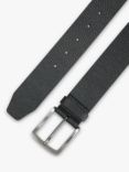 BOSS Rich Grain Italian Leather Belt, Black