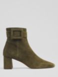 L.K.Bennett Wilde Suede Ankle Boots, Khaki