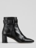 L.K.Bennett Wilde Leather Ankle Boots, Black