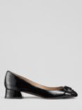 L.K.Bennett Cici Patent Leather Heeled Courts, Black