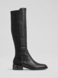 L.K.Bennett Tallis Leather Knee High Boots, Black