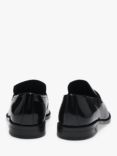 HUGO BOSS Patent Leather Loafers, Black