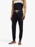 HUGO BOSS Contrast Piped Lounge Pants, Black