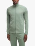 HUGO BOSS Zipped Lounge Top, Light/Pastel Green