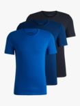 HUGO BOSS Organic Cotton T-Shirt Pack of 3, Multi