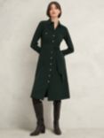 Hobbs Pricilla Midi Shirt Dress, Rich Green