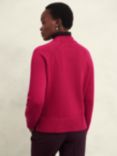 Hobbs Deborah Cotton Jumper, Cranberry