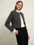 Hobbs Emilia Tweed Jacket, Black/Ivory