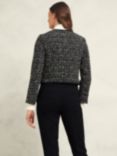 Hobbs Emilia Tweed Jacket, Black/Ivory