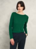 Hobbs Perla Merino Wool Jumper, Agate Green