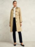 Hobbs Petite Hallie Trench Coat, Fawn Beige