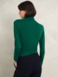 Hobbs Mischa Roll Neck Top, Agate Green