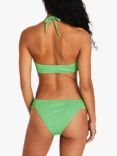 Accessorize Textured Ruched Sides Bikini Bottoms, Green