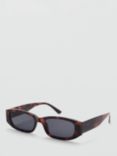 Mango Adela Sunglasses, Dark Brown