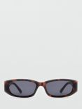 Mango Adela Sunglasses, Dark Brown