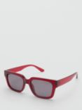 Mango Jaas Sunglasses, Red/Grey