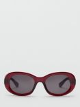 Mango Sarai Sunglasses, Red