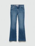 Mango Fiona Mid Rise Flare Jeans, Open Blue