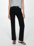 Mango Matilda Straight Jeans, Black