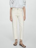 Mango Blanca Straight Crop Jeans