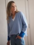 NRBY Rosalie Wool Cashmere Jumper, Blue