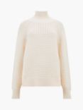 French Connection Keya Popcorn Knit Mozart Jumper, Cream