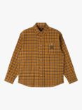 Stan Ray Classic Plaid Cotton Flannel Shirt, Orange Plaid