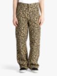 Stan Ray Big Job Painter Cotton Trousers, Leopard Camo