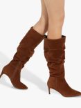 Dune Slouchings Pointed Toe Slouchy Suede Knee Boots